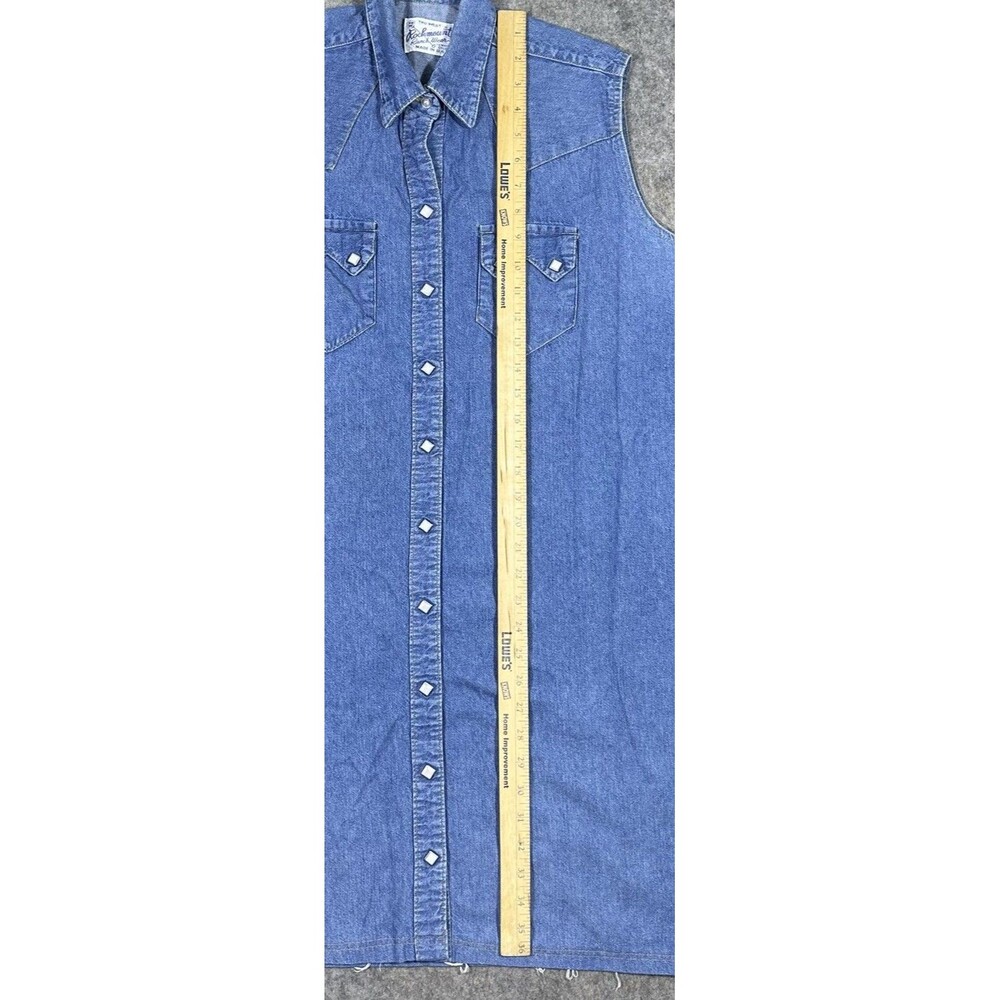 Rockmount Ranch Wear Denim Dress Women’s 16/18 Vintage Pear Snap Western Cowboy - Picture 5 of 5
